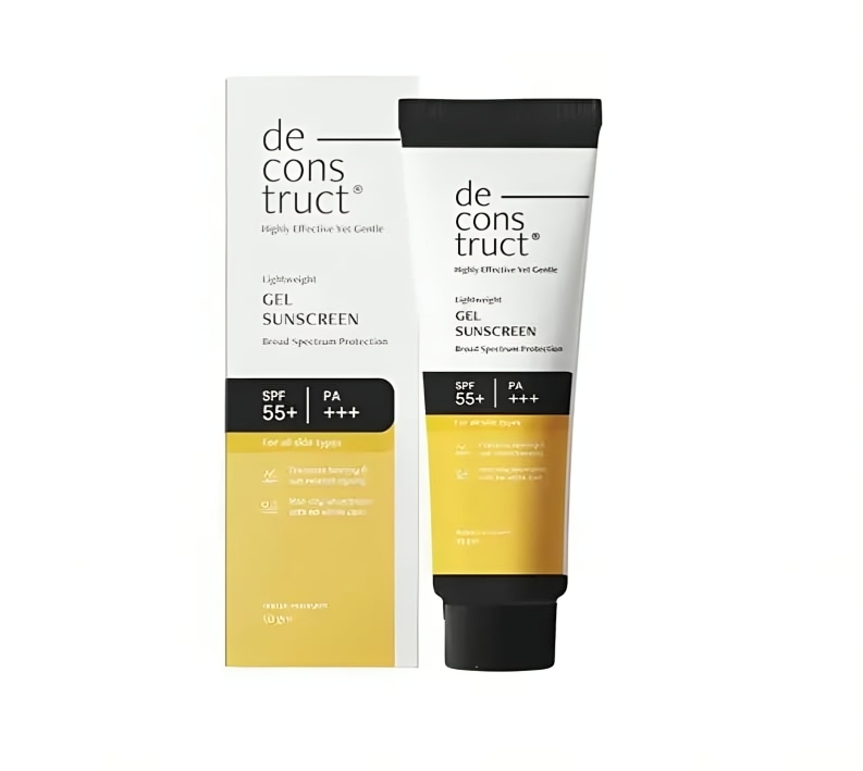 Deconstruct Lightweight Gel Sunscreen SPF 55+ PA+++ for All Skin Types (50g)
